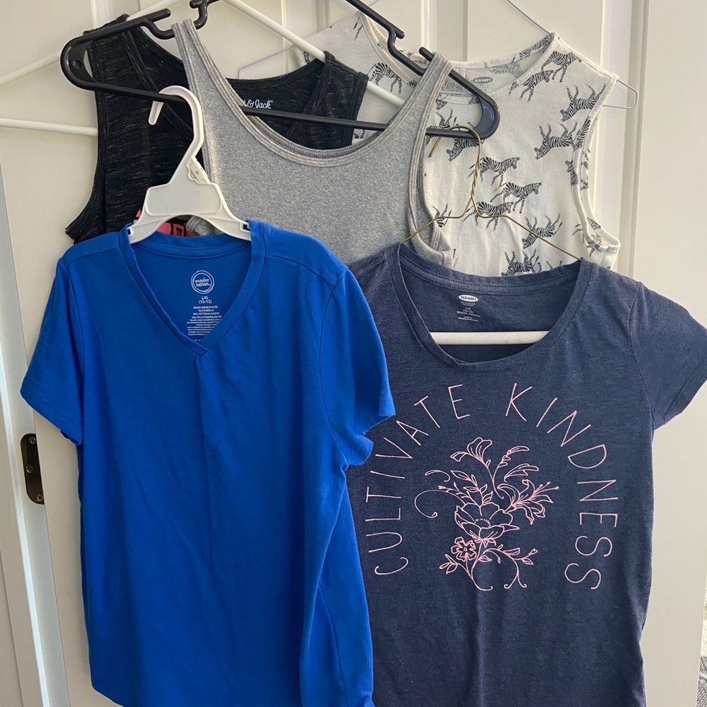 Bundle 5 girls 10/12 shirts